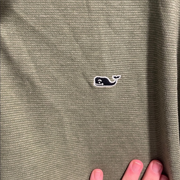 Vineyard Vines Saltwater Quarter Zip in Green Size 2XT - Picture 3 of 7